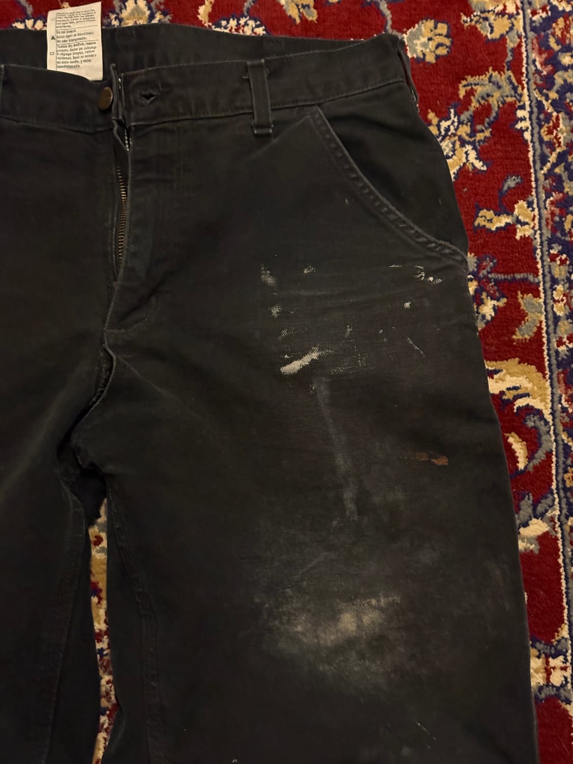 [B11] 빈티지 칼하트 싱글니 카펜터 블랙 덩가리핏 32x32 상품이미지3