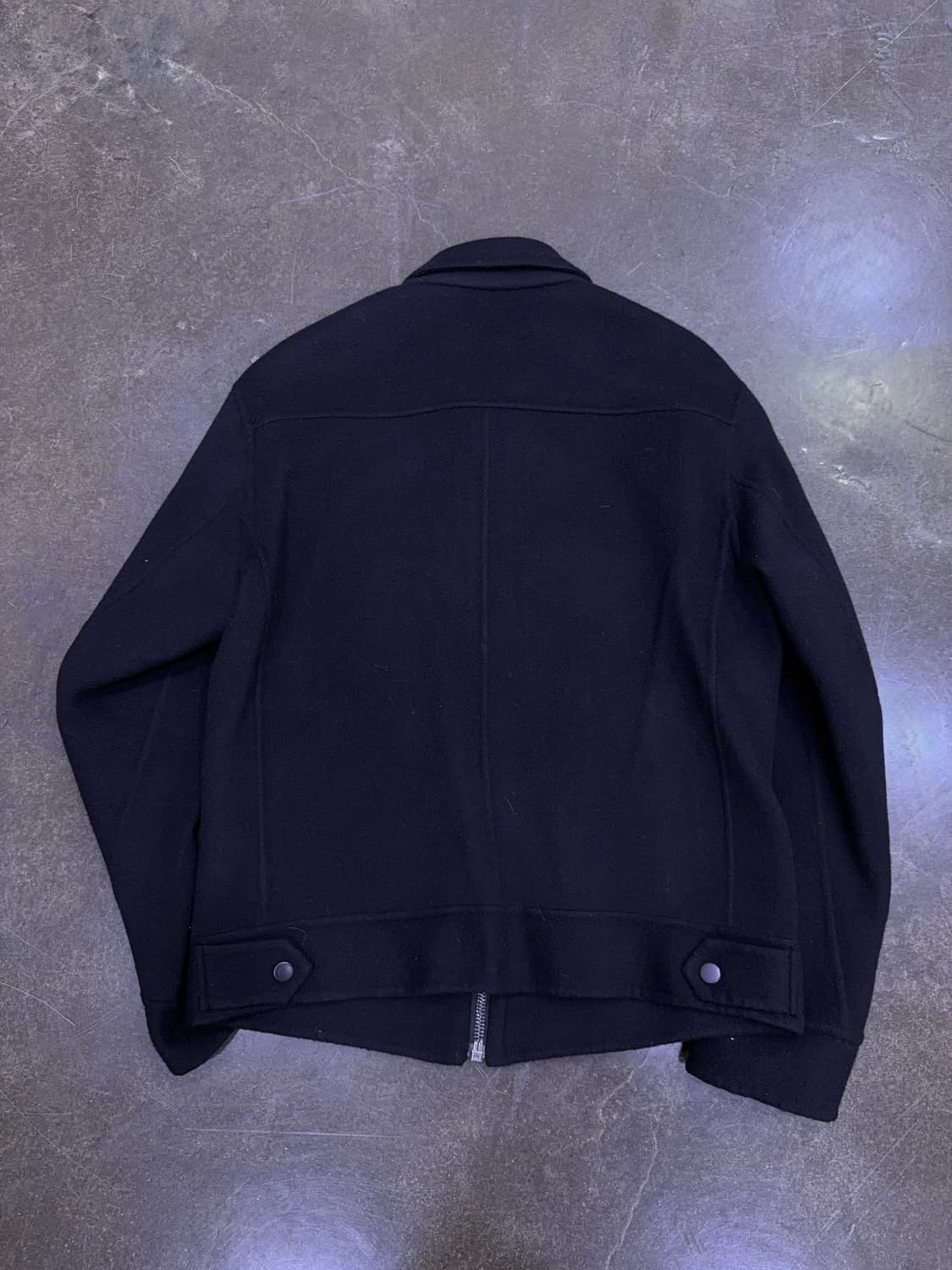 시스템옴므 캐시미어 울 블렌디드 포켓 블루종 자켓 블랙 95 상품이미지2