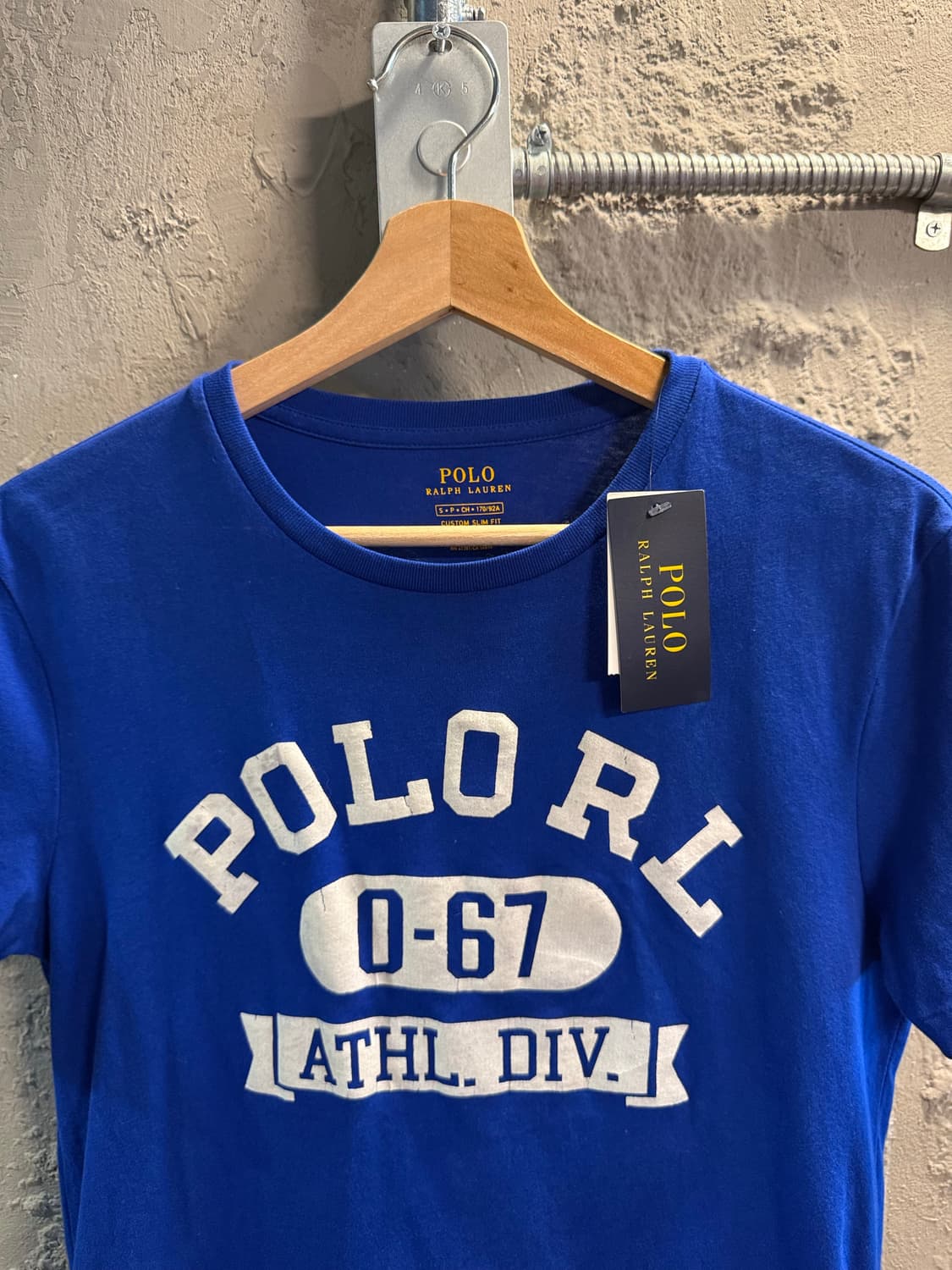 폴로 랄프로렌 POLO 로고 반팔 티셔츠 블루 S 상품이미지4