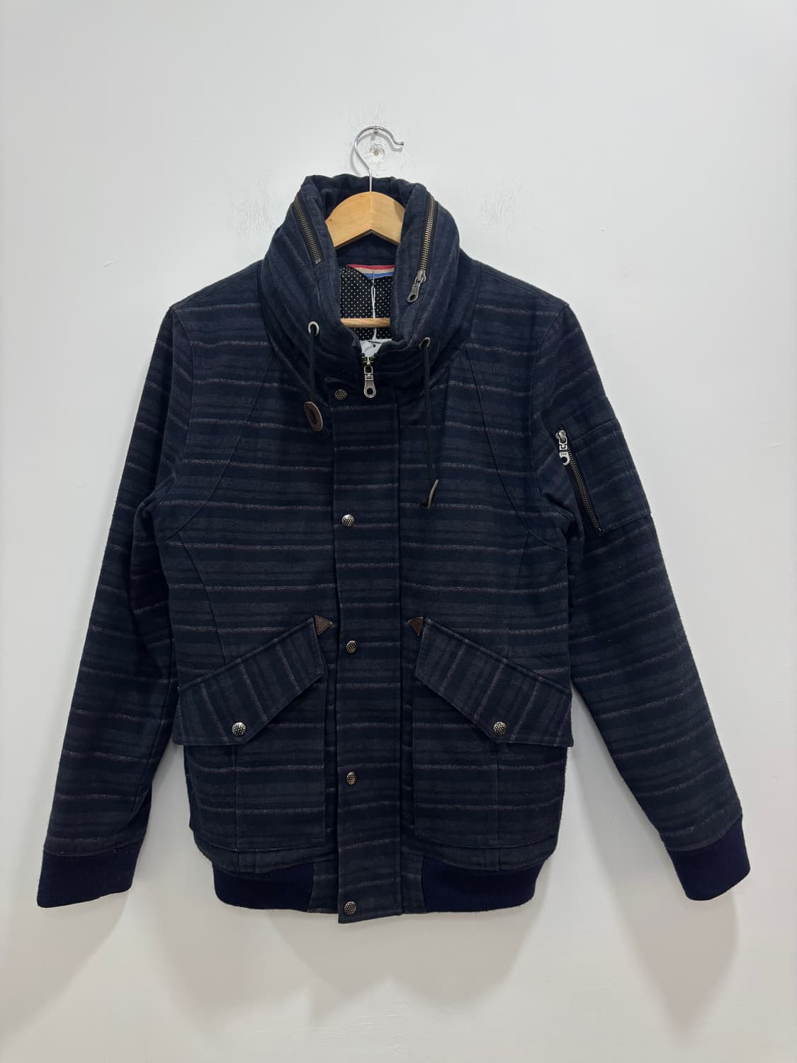 일본빈티지 네이비 스트라이프 자켓 상품이미지6