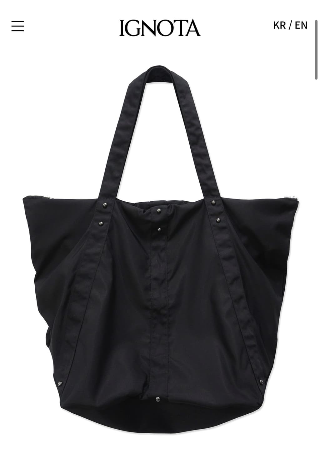 이그노타 코어13 토트백 블랙 상품이미지1