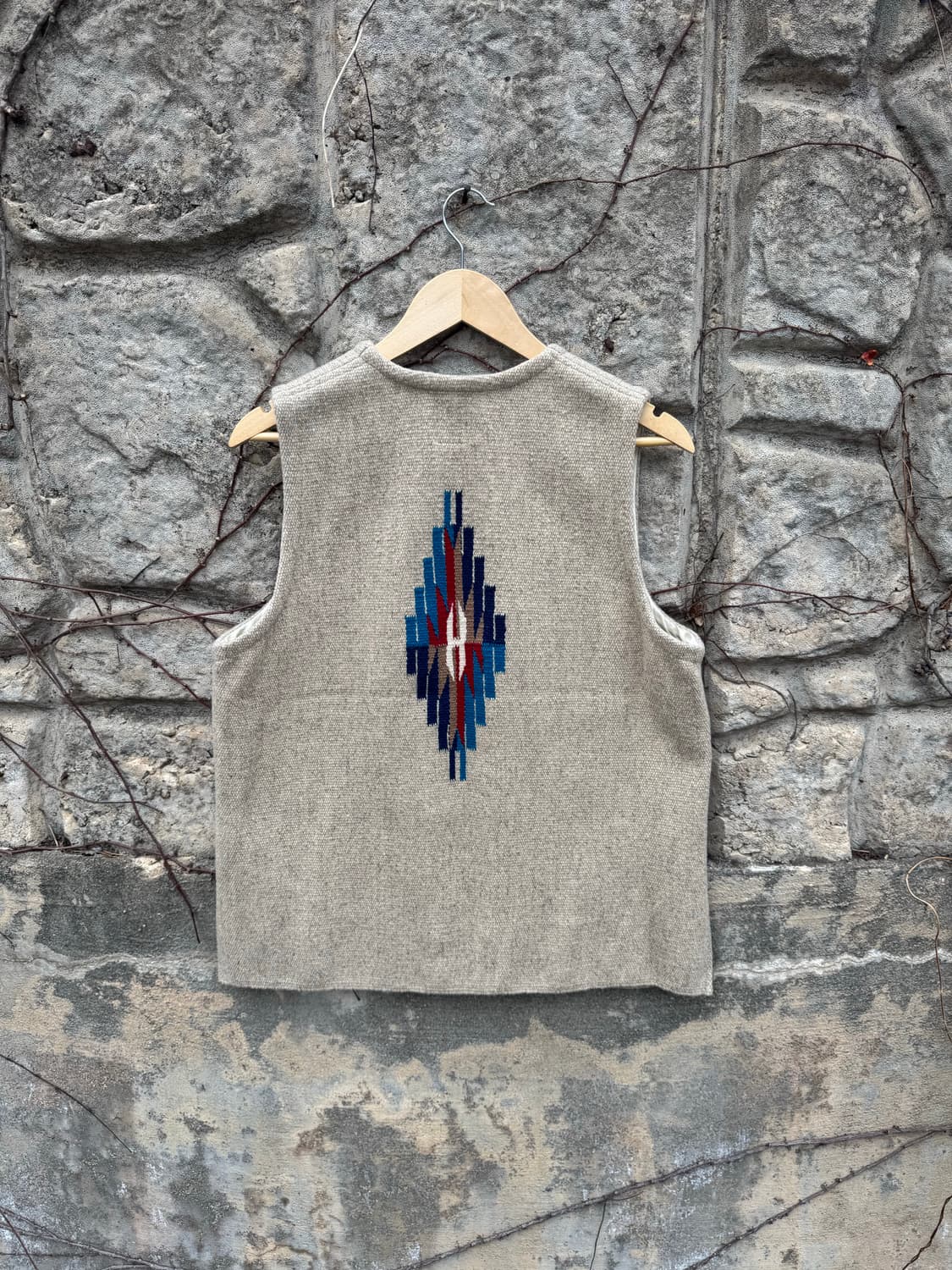 오르테가 핸드 우븐 울 네이티브 웨스턴 치마요 베스트 조끼 42 상품이미지2