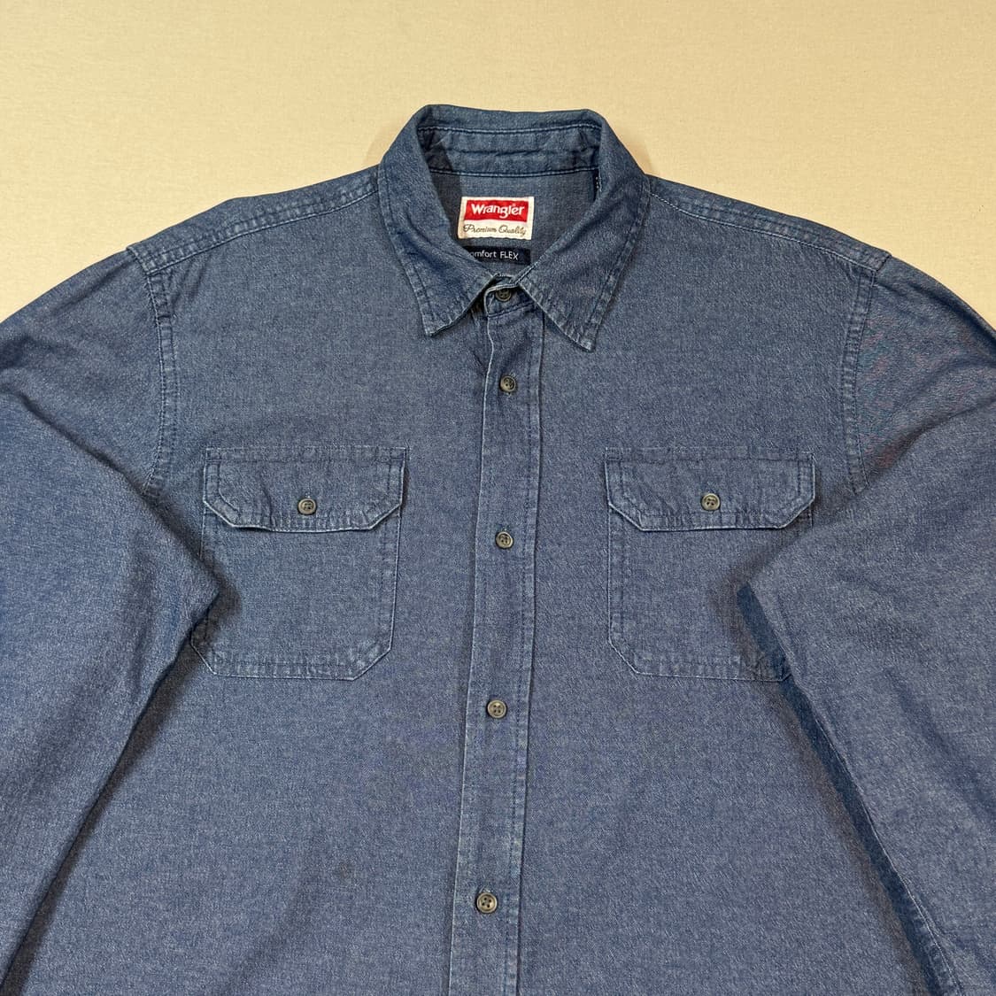 L) Wrangler 랭글러 투포켓 워크웨어 코튼 데님 셔츠 W12 상품이미지4