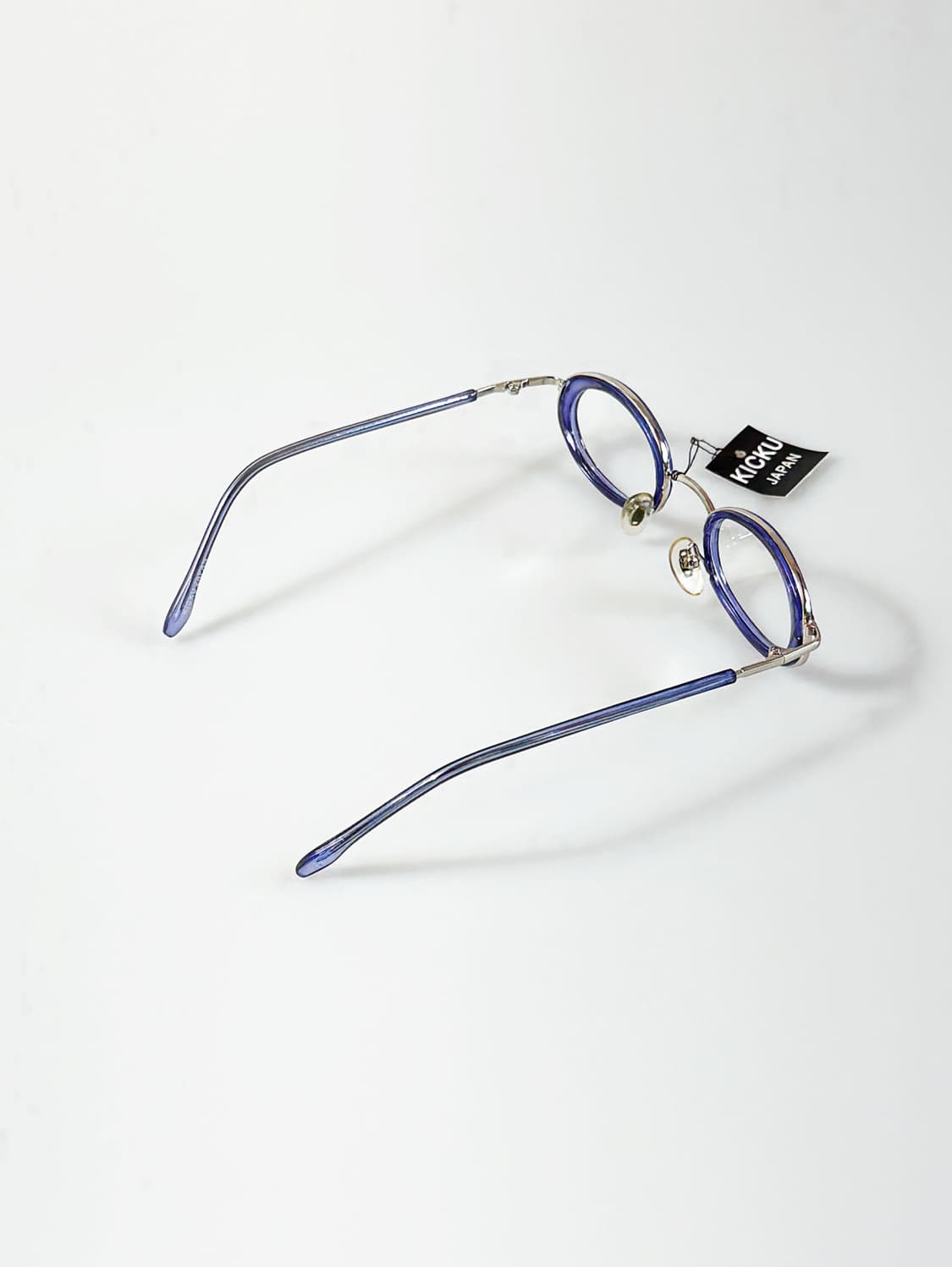 90s KICKU JAPAN 라운드 오벌 콤비네이션 빈티지 안경 상품이미지4