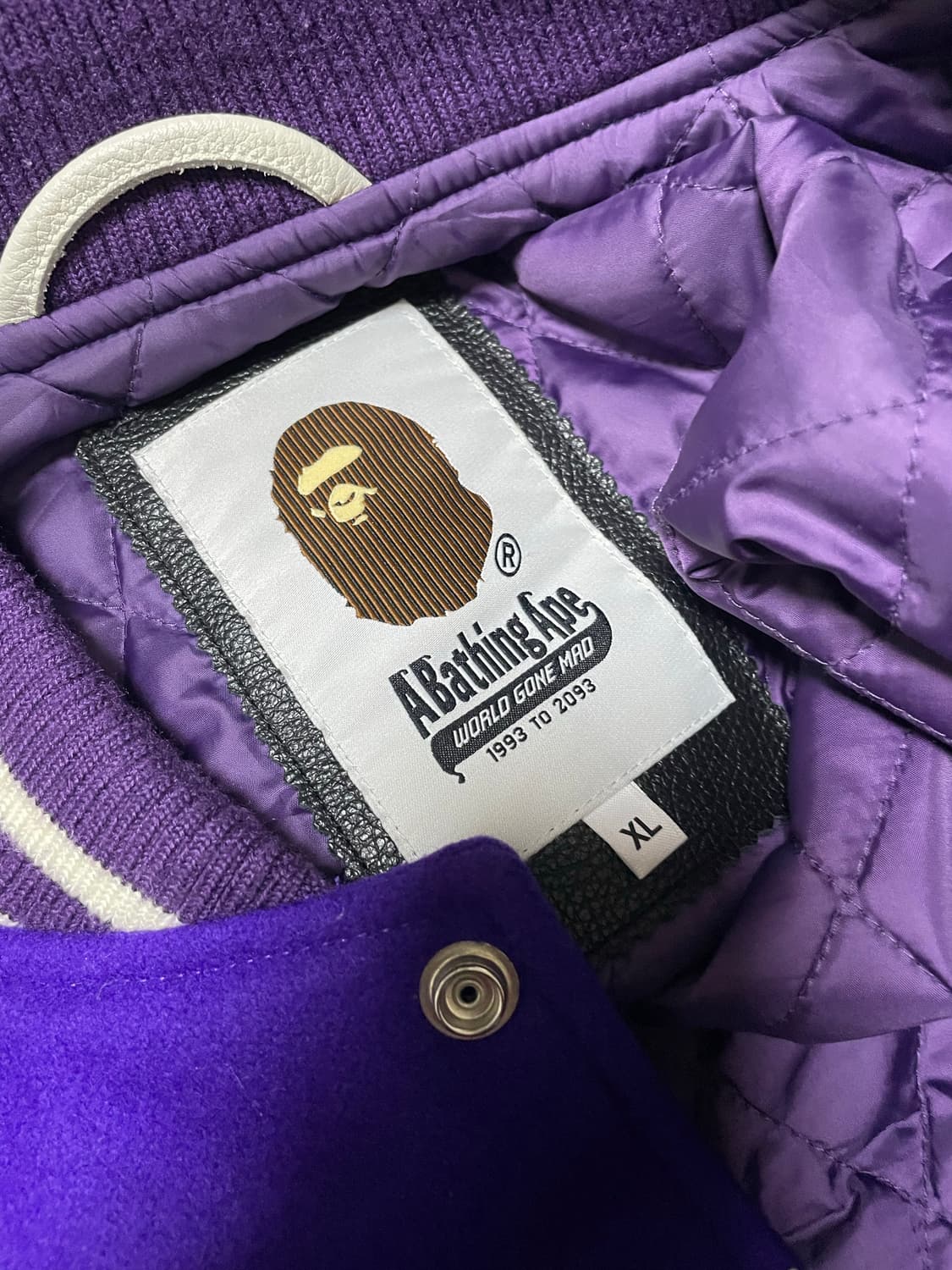 베이프 자이언트 헤드 바시티 자켓 상품이미지5