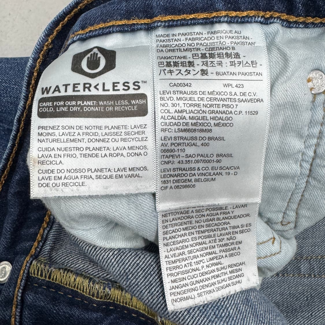 리바이스 569 새깅 워싱 스케이터 와이드 데님팬츠 상품이미지8