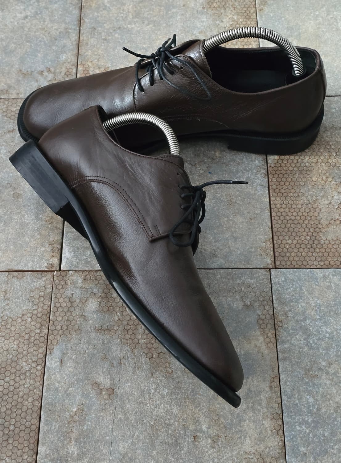 (275)로맨틱무브 세미 스퀘어토 브라운 더비 슈즈 상품이미지5