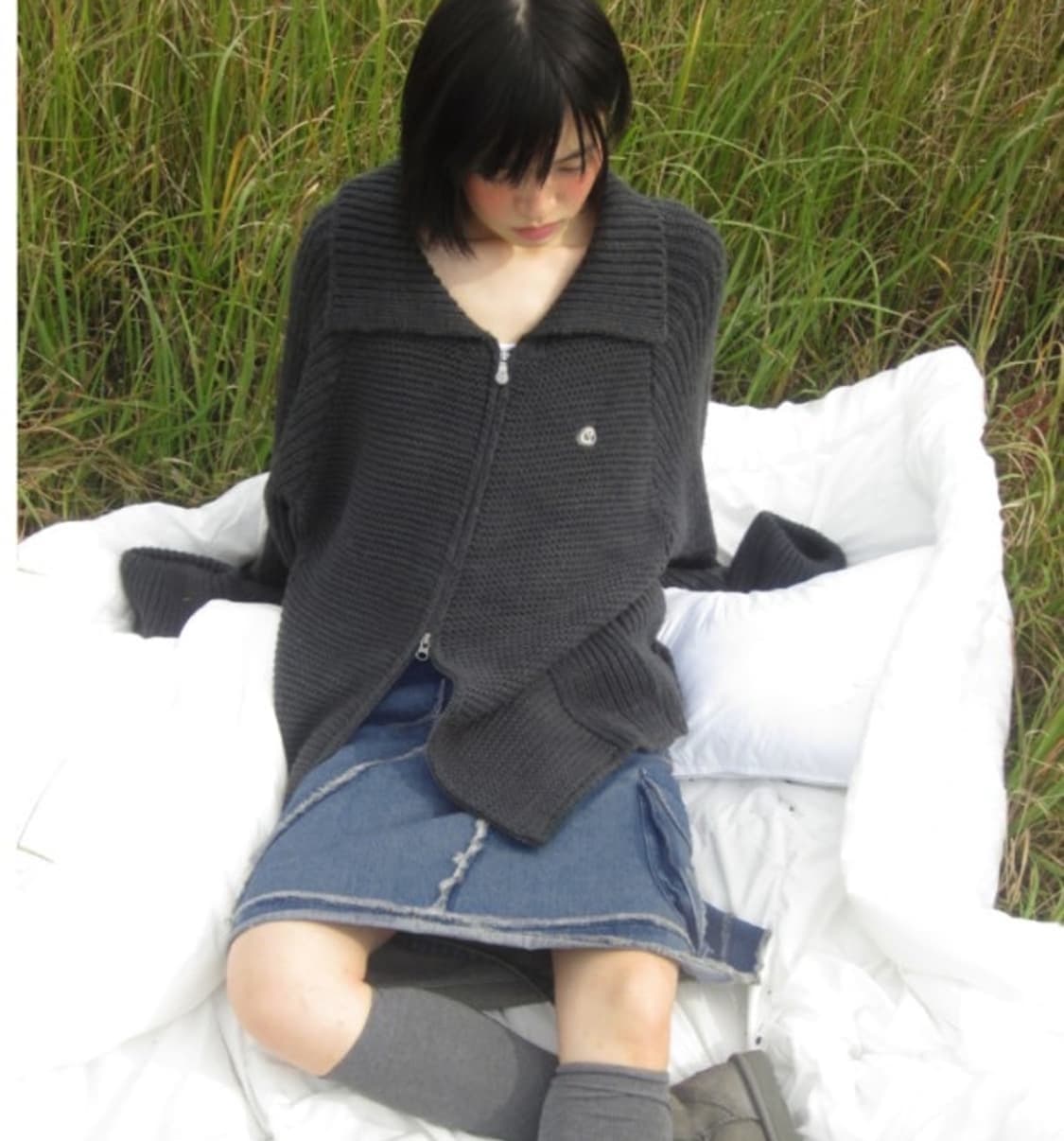 코이세이오 스마트어반유즈풀 suu세일러 니트집업 블랙 상품이미지3