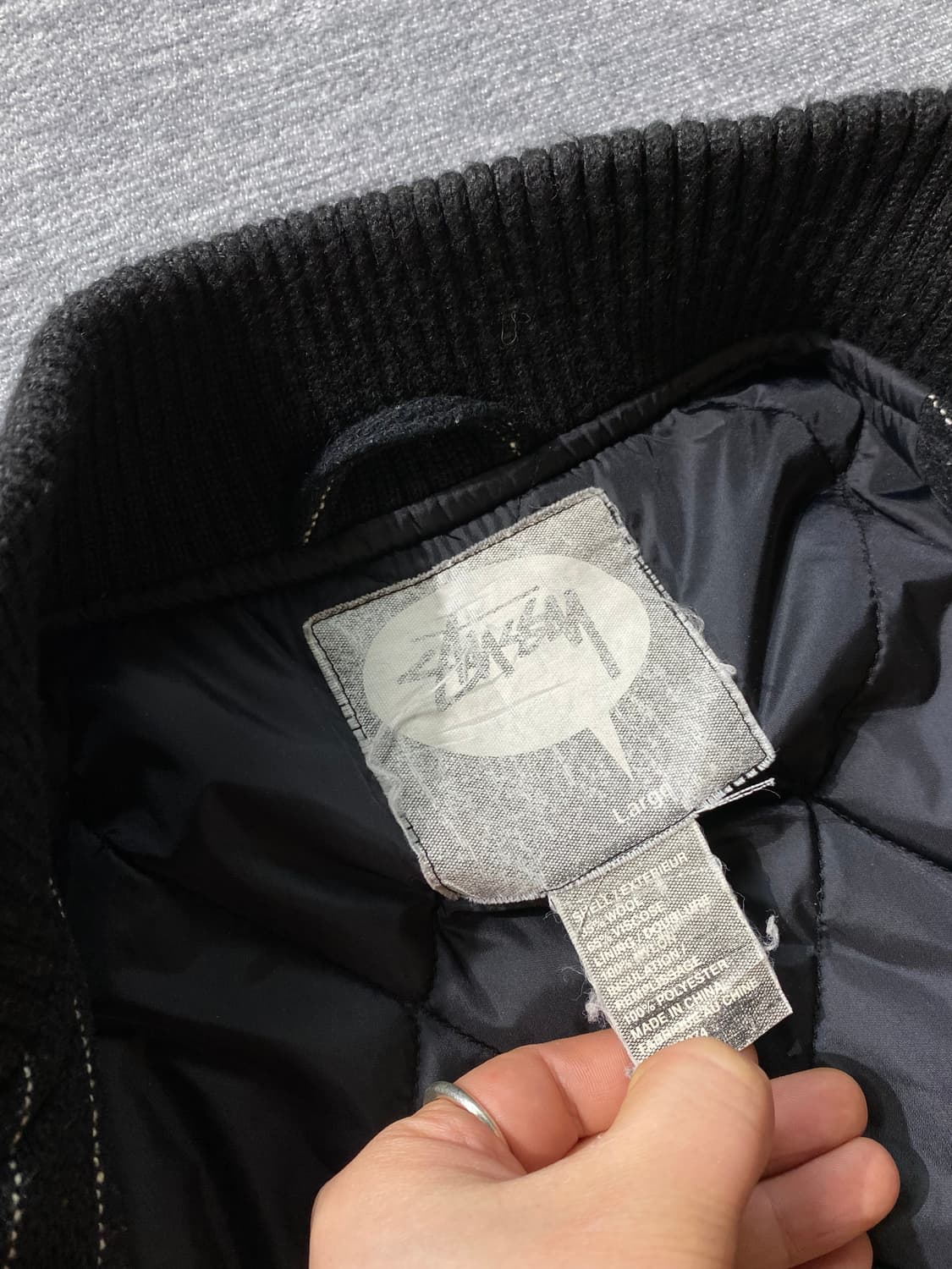 [L] Stussy 스투시 스트라이프 스타디움 자켓 상품이미지6