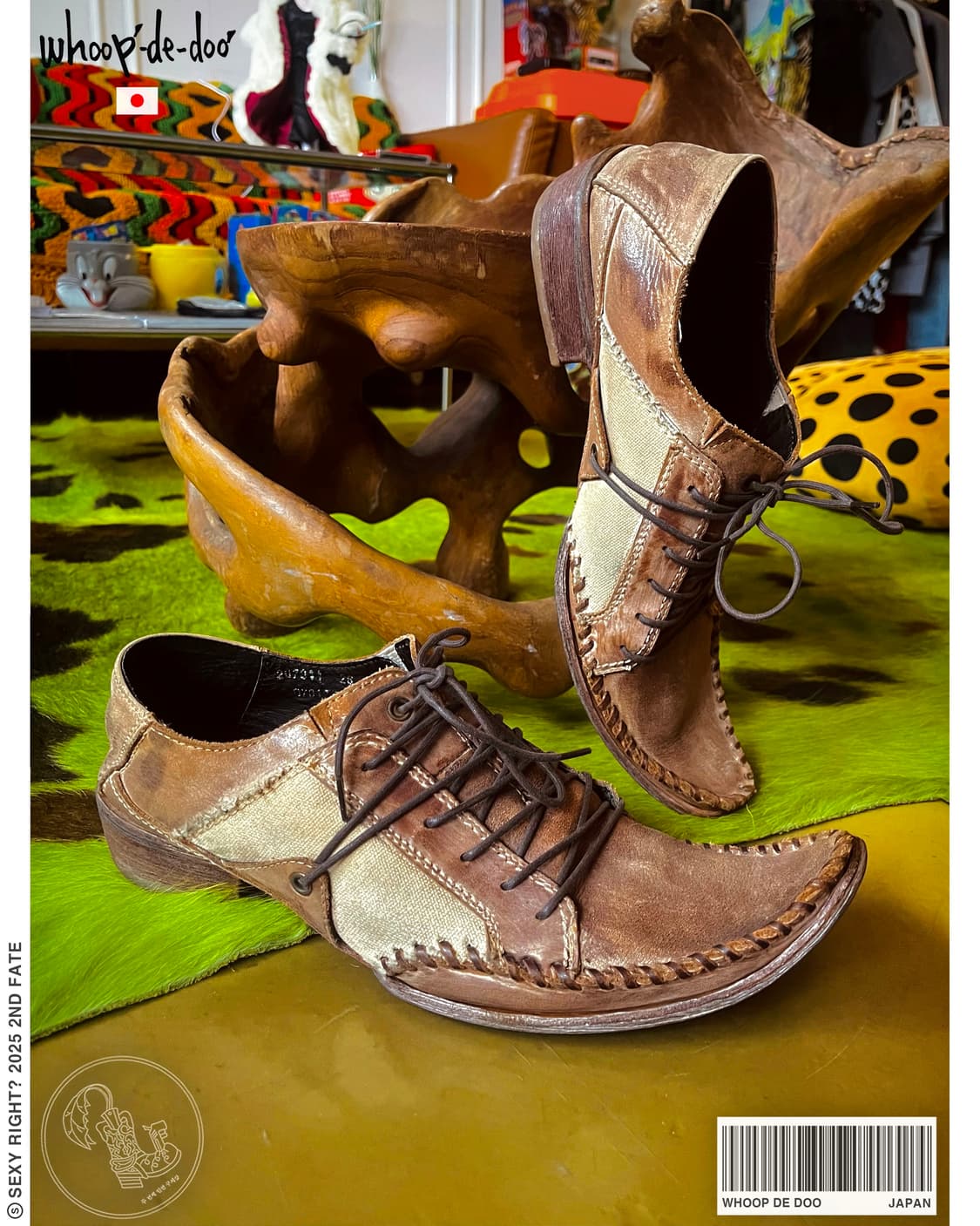 Whoop de doo Upturned-Toe Leather Shoes 상품이미지1