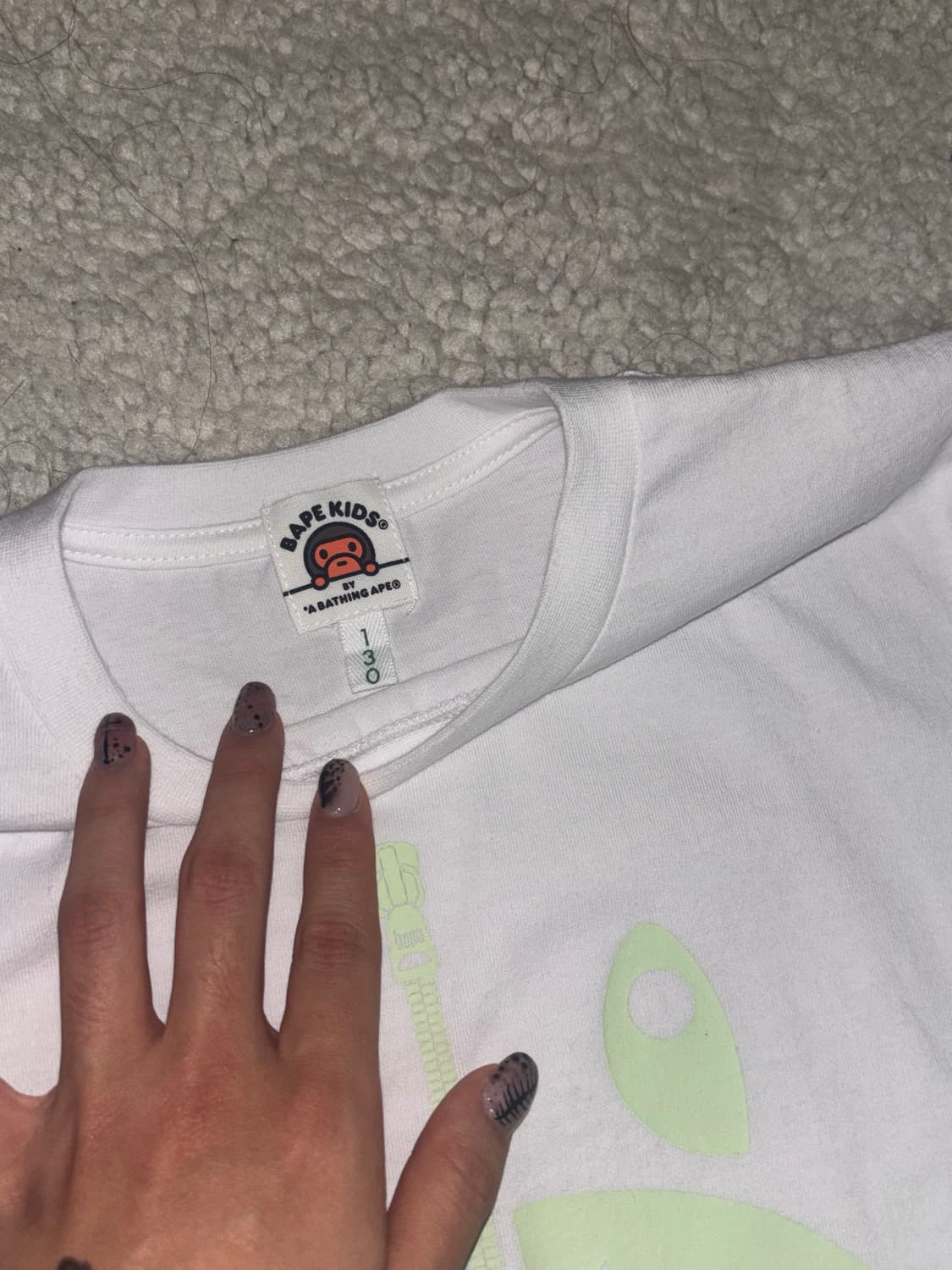 베이프 야광 샤크 반팔  상품이미지3