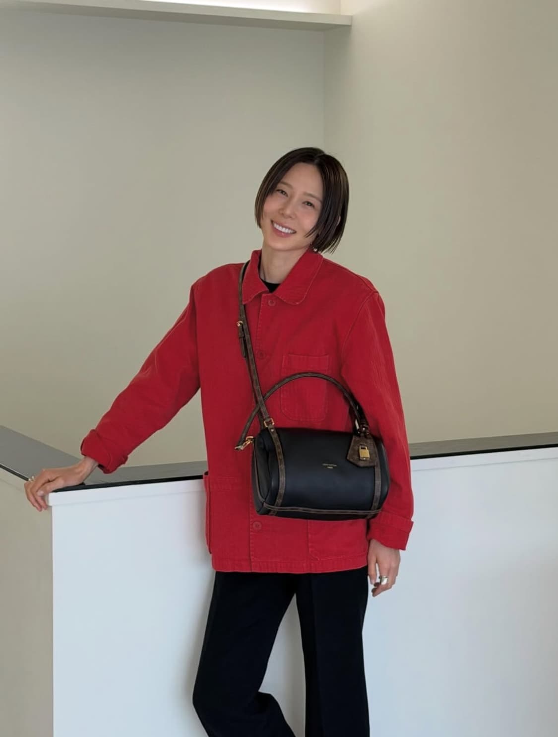 렉토 RECTO 가먼트 다이 워크 자켓 레드 상품이미지2