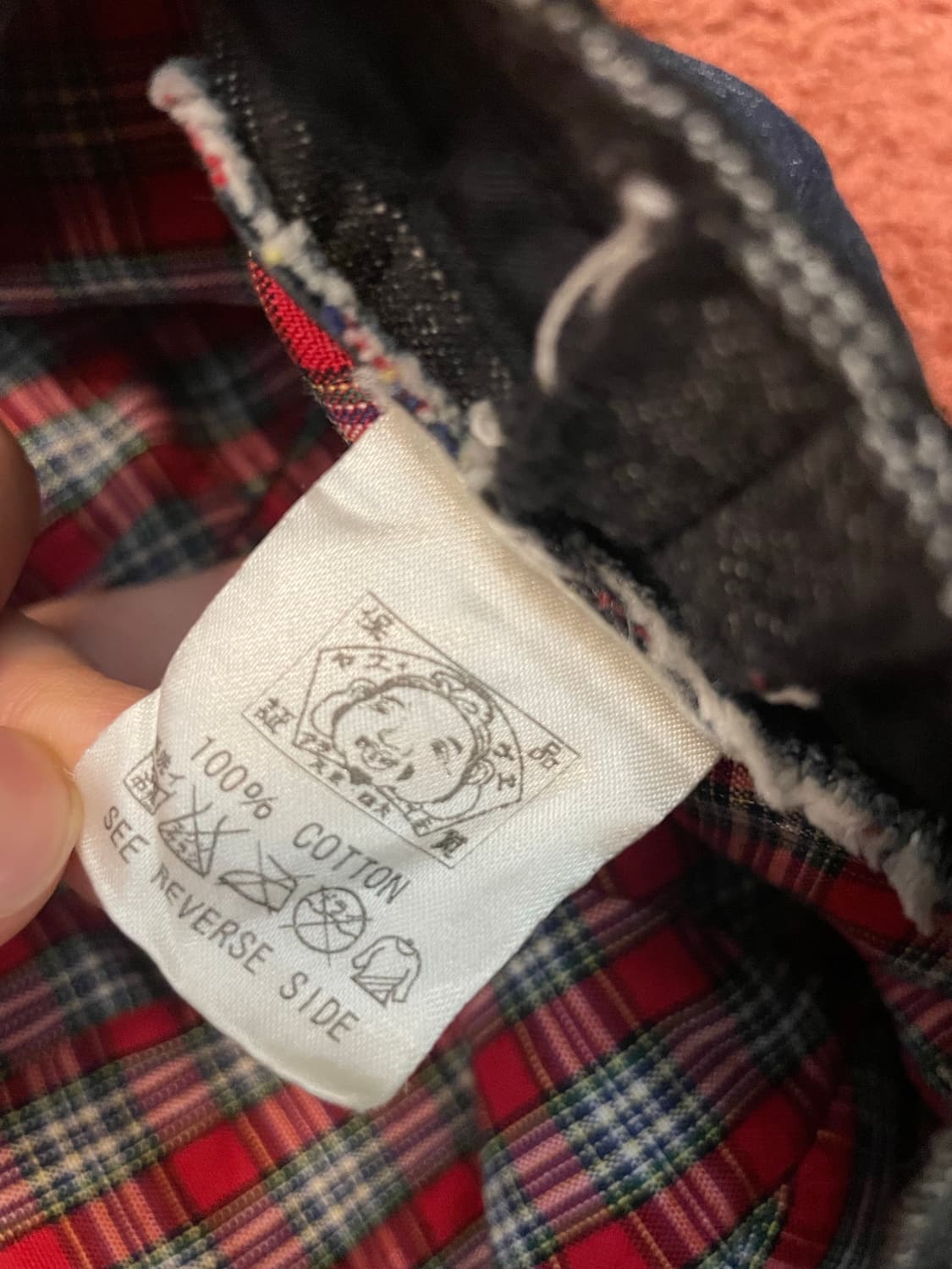 에비스 재팬(EVISU) 데님 헌팅캡 캐스킷 (체크 안감) 상품이미지5