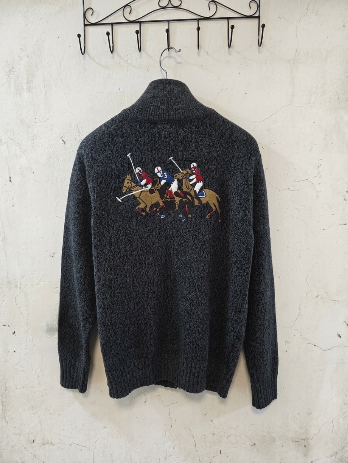 폴로 랄프로렌 남성 니트 집업 M 상품이미지2