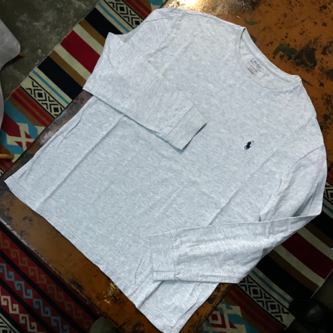 폴로랄프로렌 그레이 롱 슬리브 긴팔 쭉티 남성 105 사이즈  상품이미지2