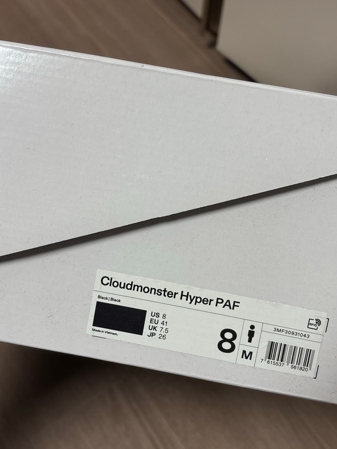 온 러닝 x 포스트 아카이브 팩션(파프) 클라우드 몬스터 하이퍼 블랙 상품이미지4