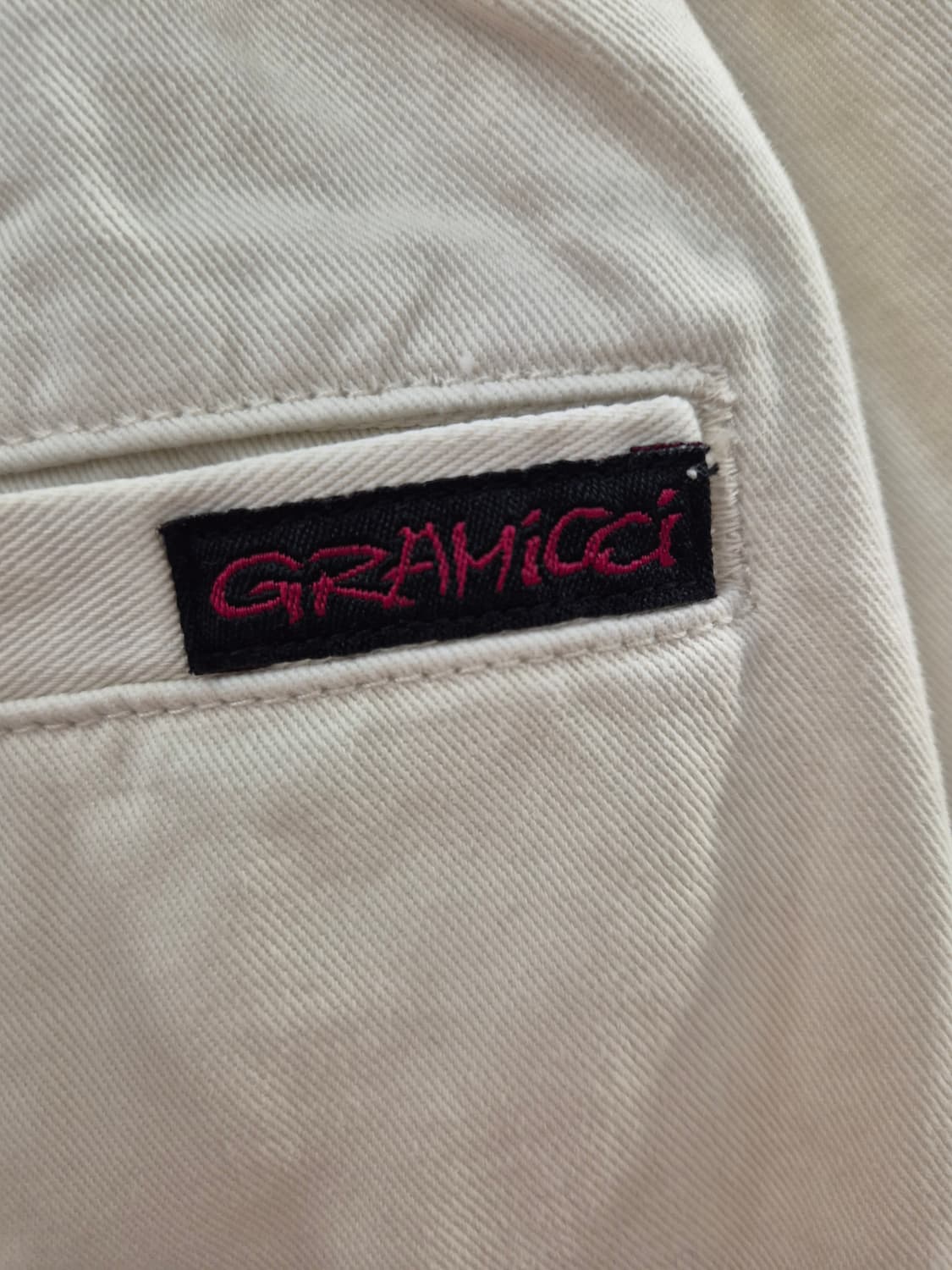 그라미치 코튼 팬츠 아이보리 USA XL 상품이미지4