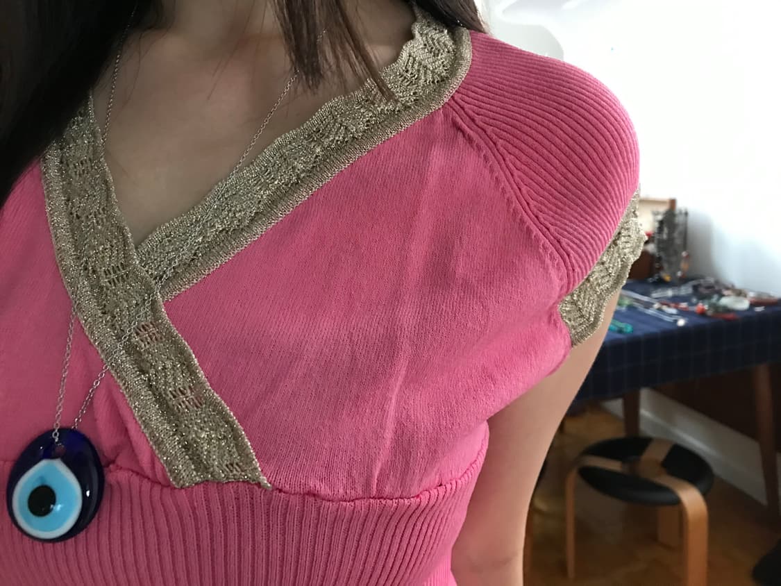 vintage pink knit top 상품이미지4