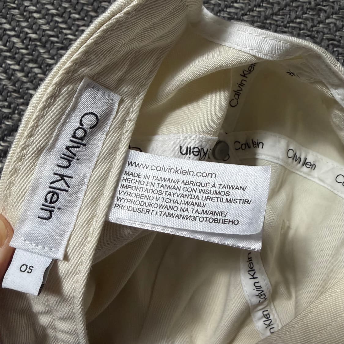 캘빈클라인 볼캡 아이보리 CK 로고(OS) 상품이미지4