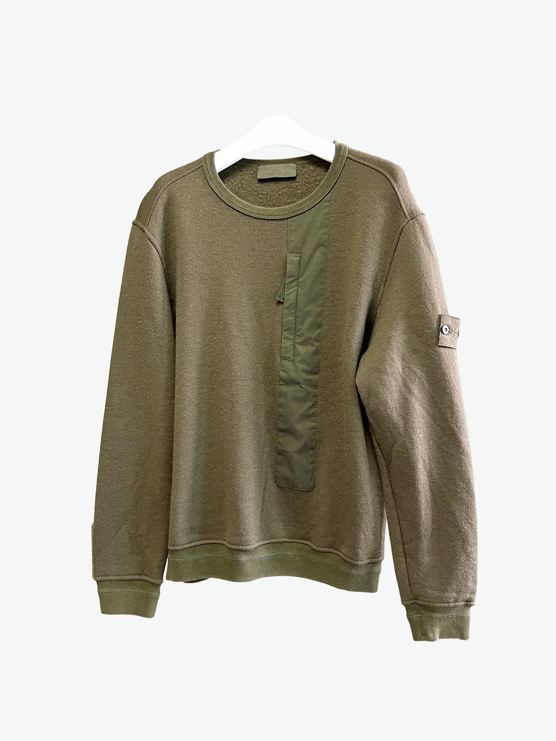 [L/매장판] 스톤아일랜드 고스트피스 카키 맨투맨 상품이미지1