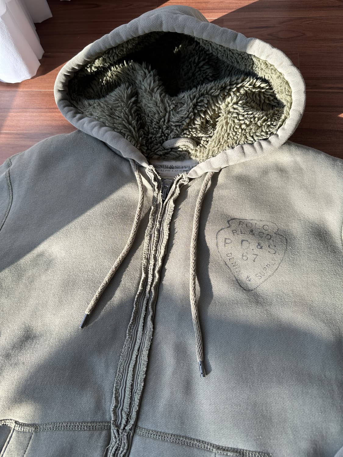 데님앤서플라이 랄프로렌 후드집업 M 상품이미지2