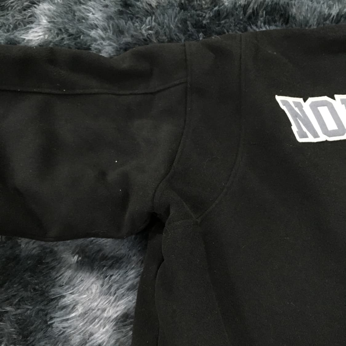 투티/0305 노매뉴얼 바시티 야구 점퍼 잠바 자켓 패딩 블랙 상품이미지7