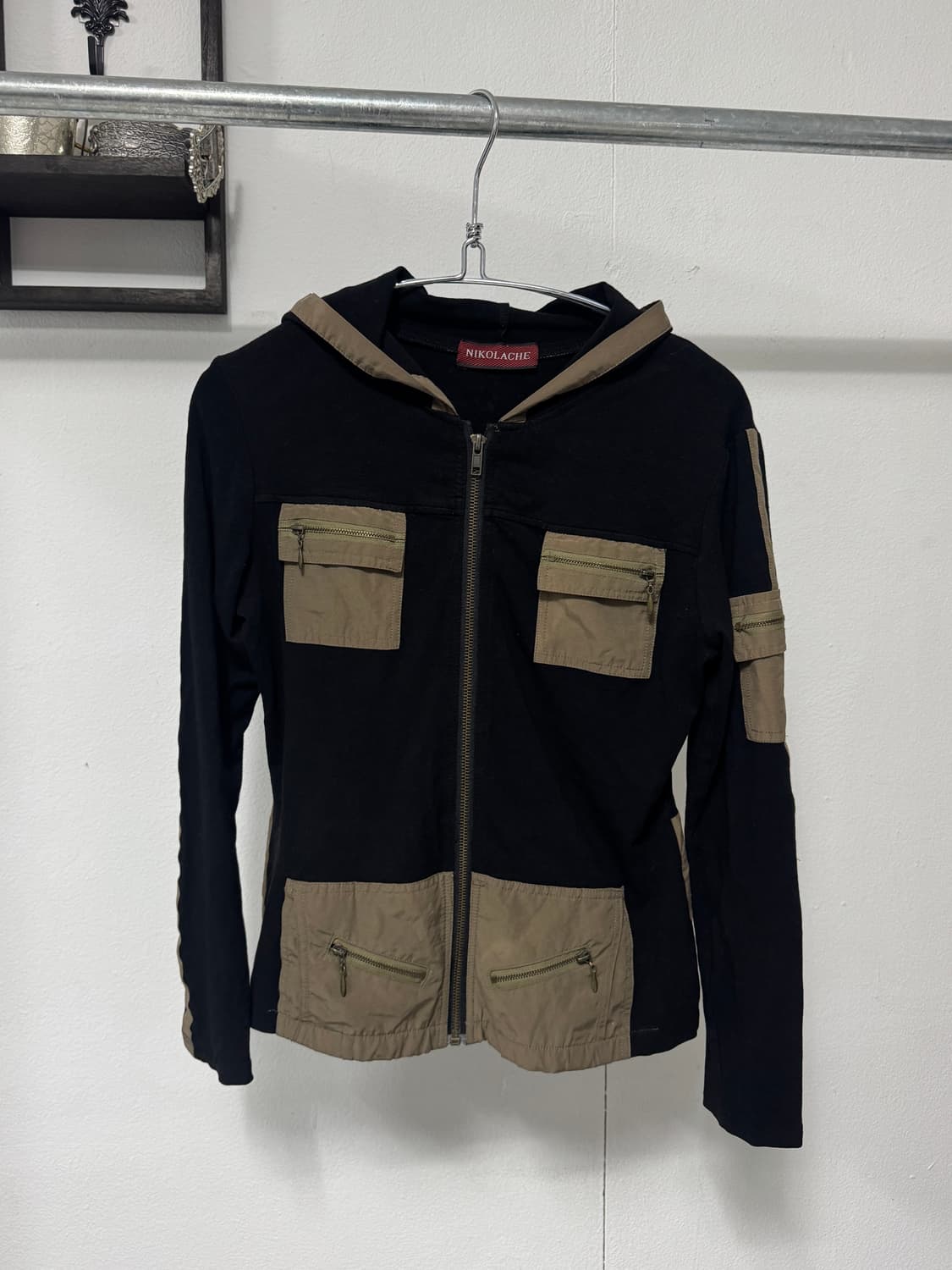 빈티지 백 포인트 집업 상품이미지2