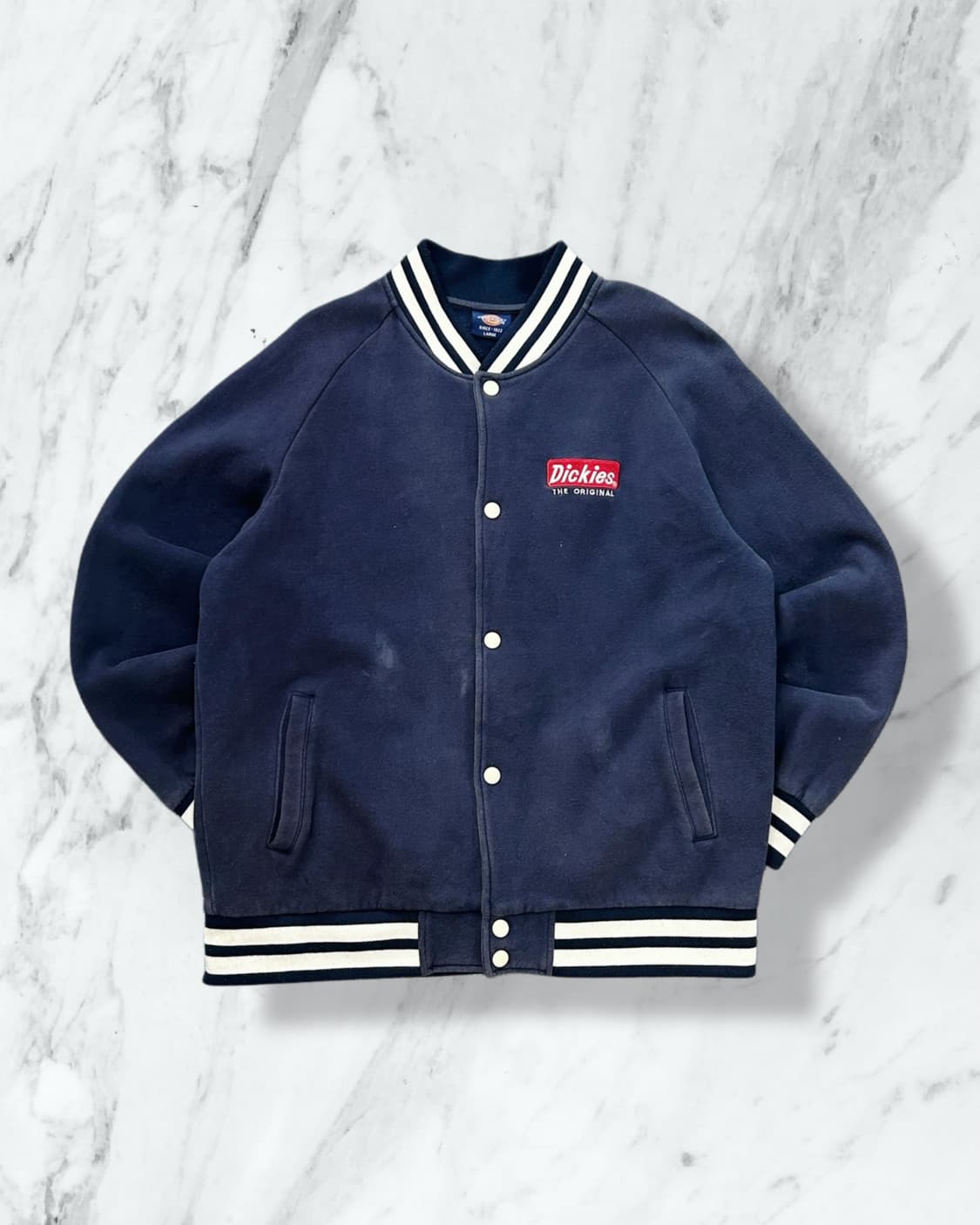 디키즈 올드스쿨 네이비 바시티 자켓  상품이미지1