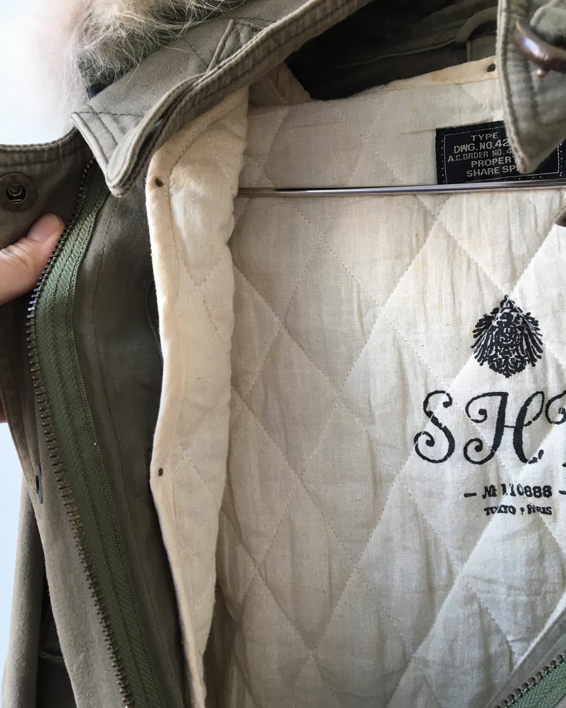 Fur hood filed jacket 상품이미지4