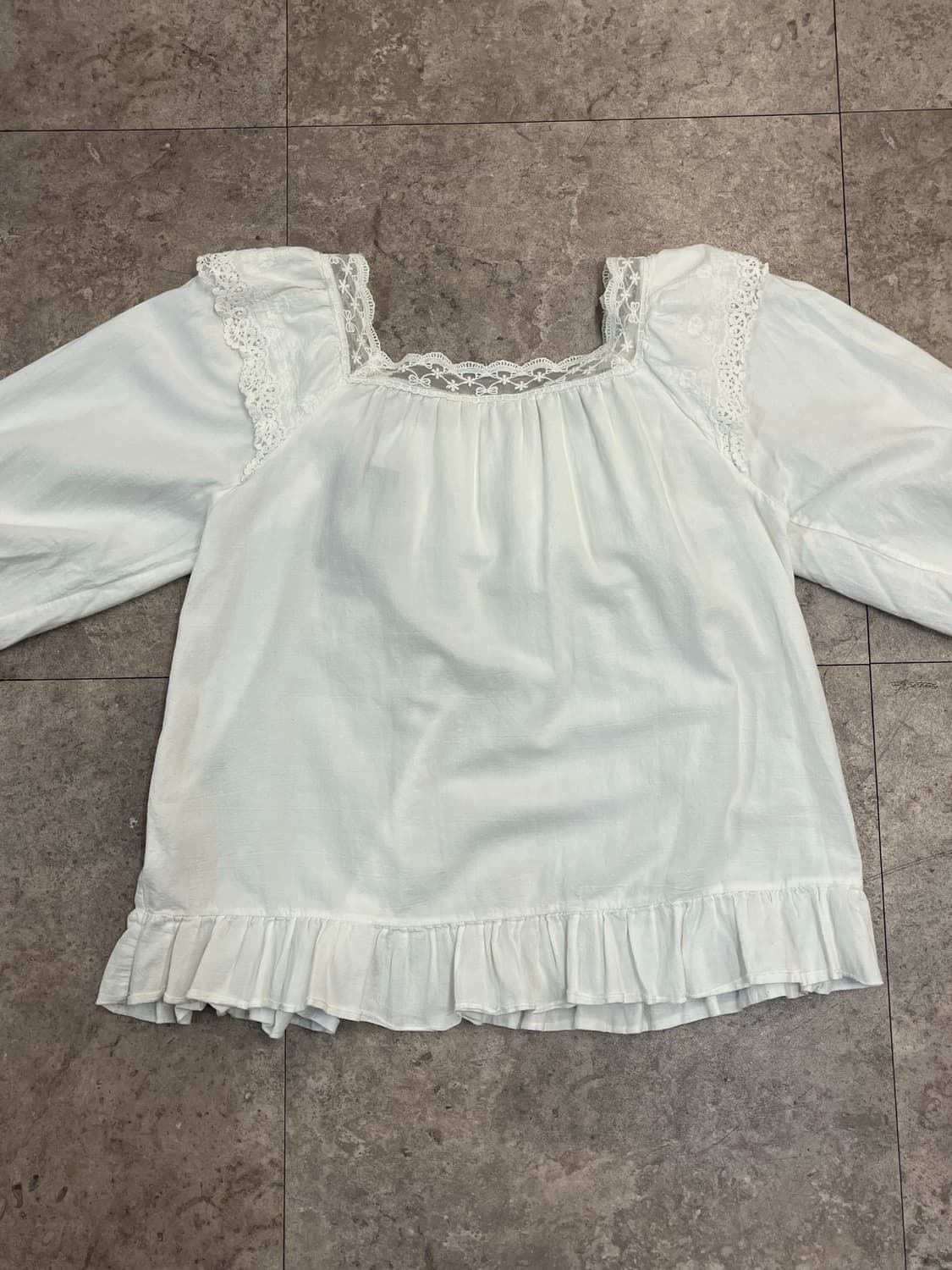 빈티지 프릴 블라우스 화이트 #csz3722 상품이미지7