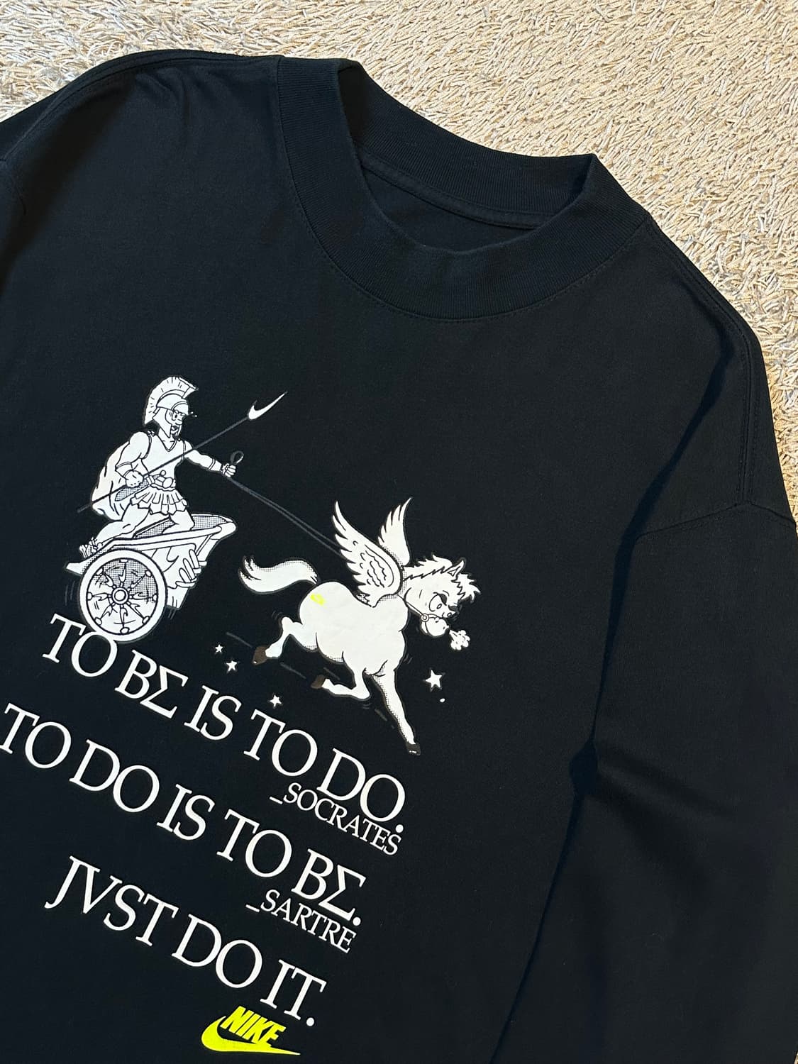 나이키 NIKE 프린팅 롱슬리브 긴팔 티셔츠 블랙 상품이미지2