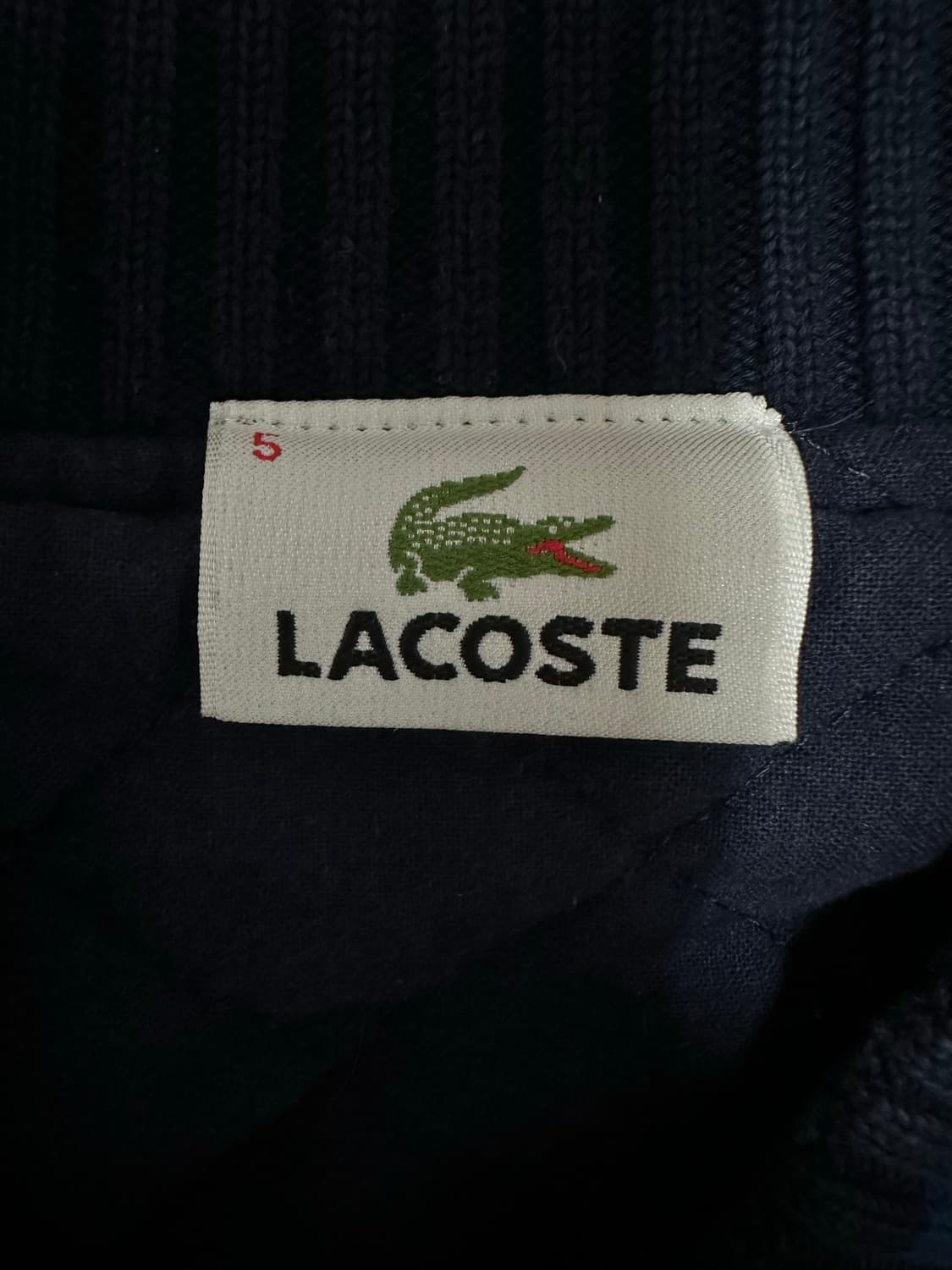 라코스테 로고 니트 블루종 자켓 상품이미지4