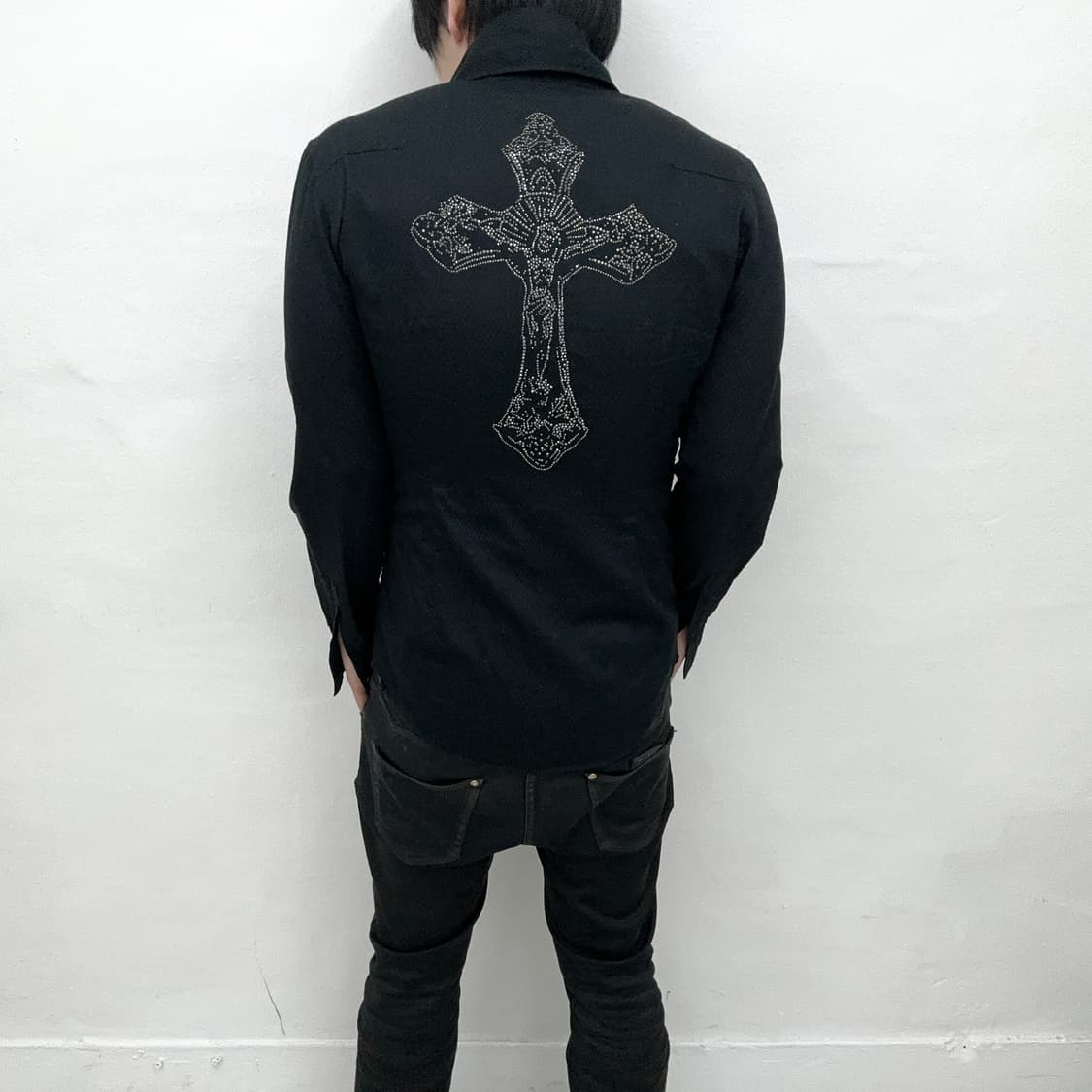 Maniac work back cross shirts 상품이미지2