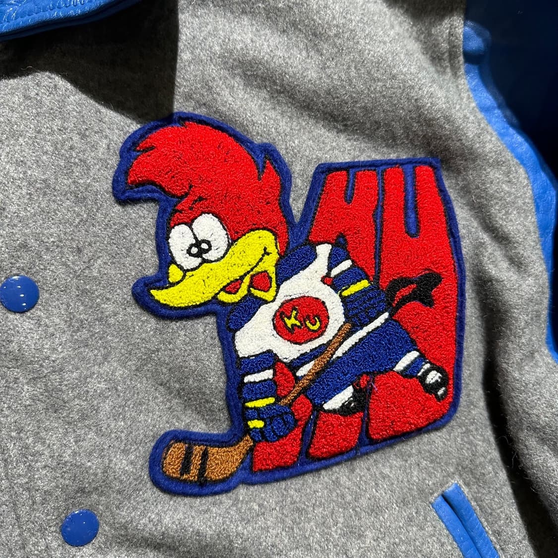 Kansai University  울레더 바시티 자켓 상품이미지4