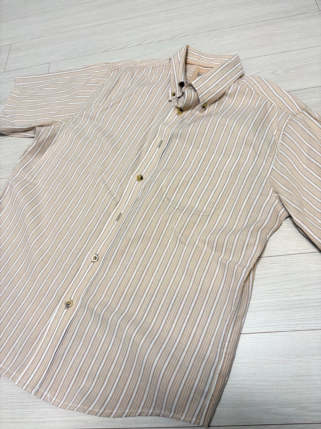 빈티지 엘엘빈 스트라이프 반팔 셔츠 100사이즈 상품이미지1