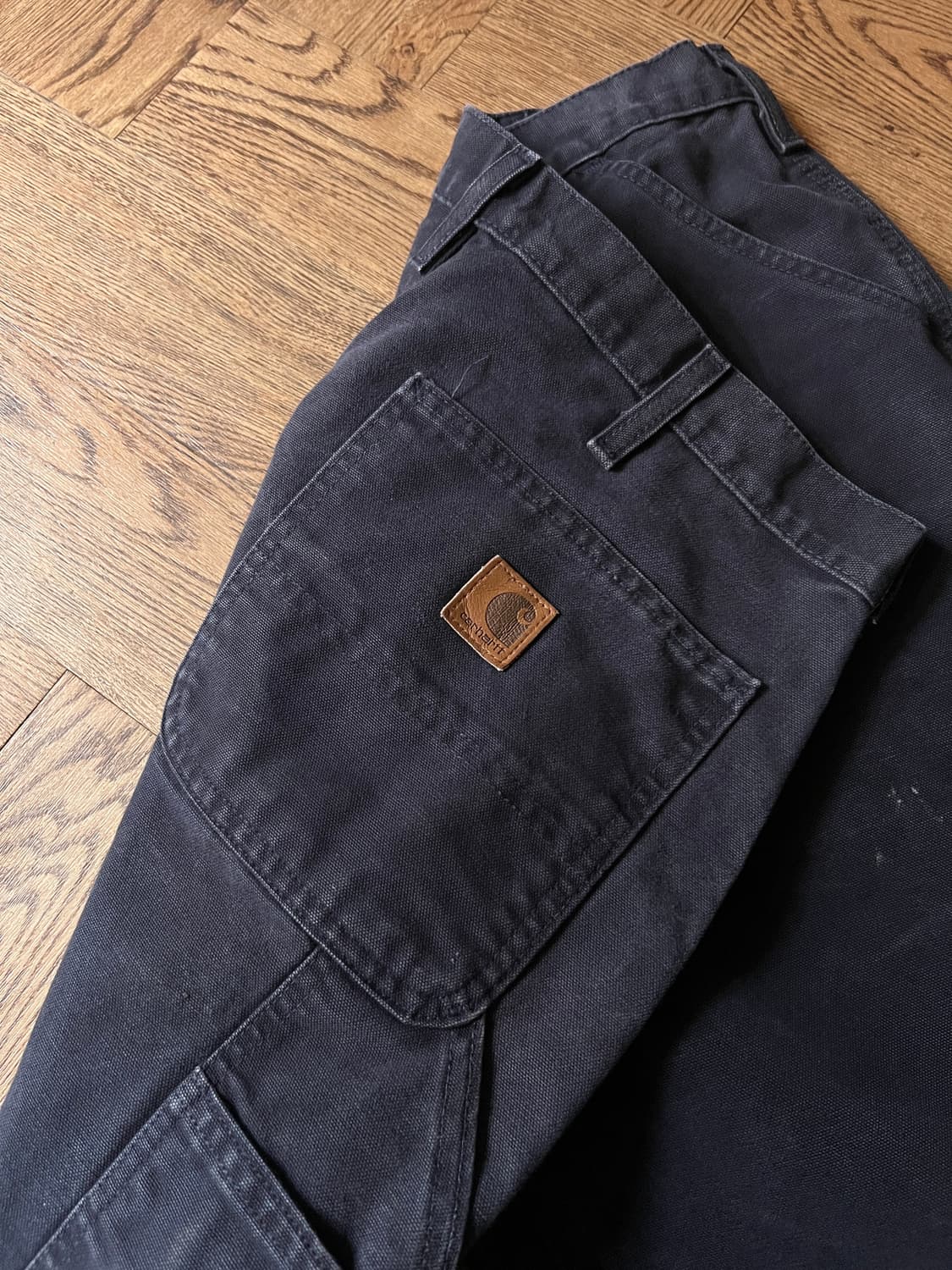 [34]칼하트 USA 빈티지 페인팅 미드나잇네이비 싱글니 카펜터 워크팬츠 상품이미지7