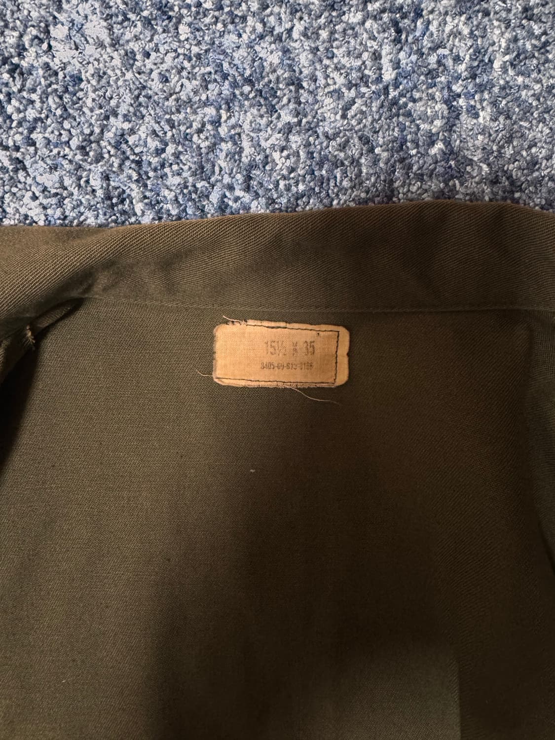 80s 오리지널 미군 OG-507 유틸리티 셔츠 상품이미지2