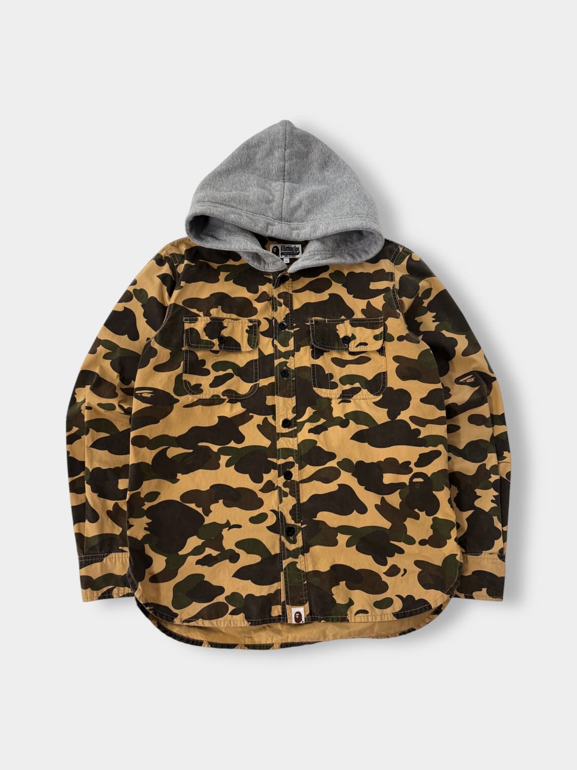 베이프 루즈핏 1st 황계 카모플라주 후드 셔츠 자켓 상품이미지1