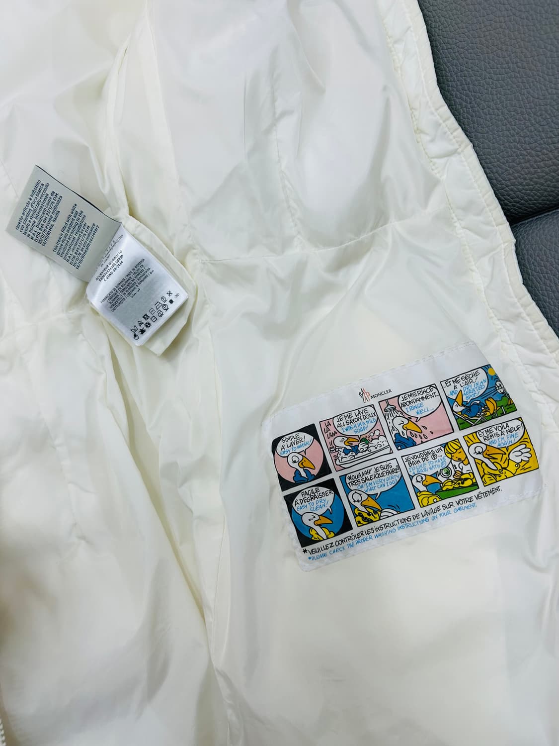 몽클레어 악상떼르(Accenteur)화이트 롱패딩(1) 상품이미지10