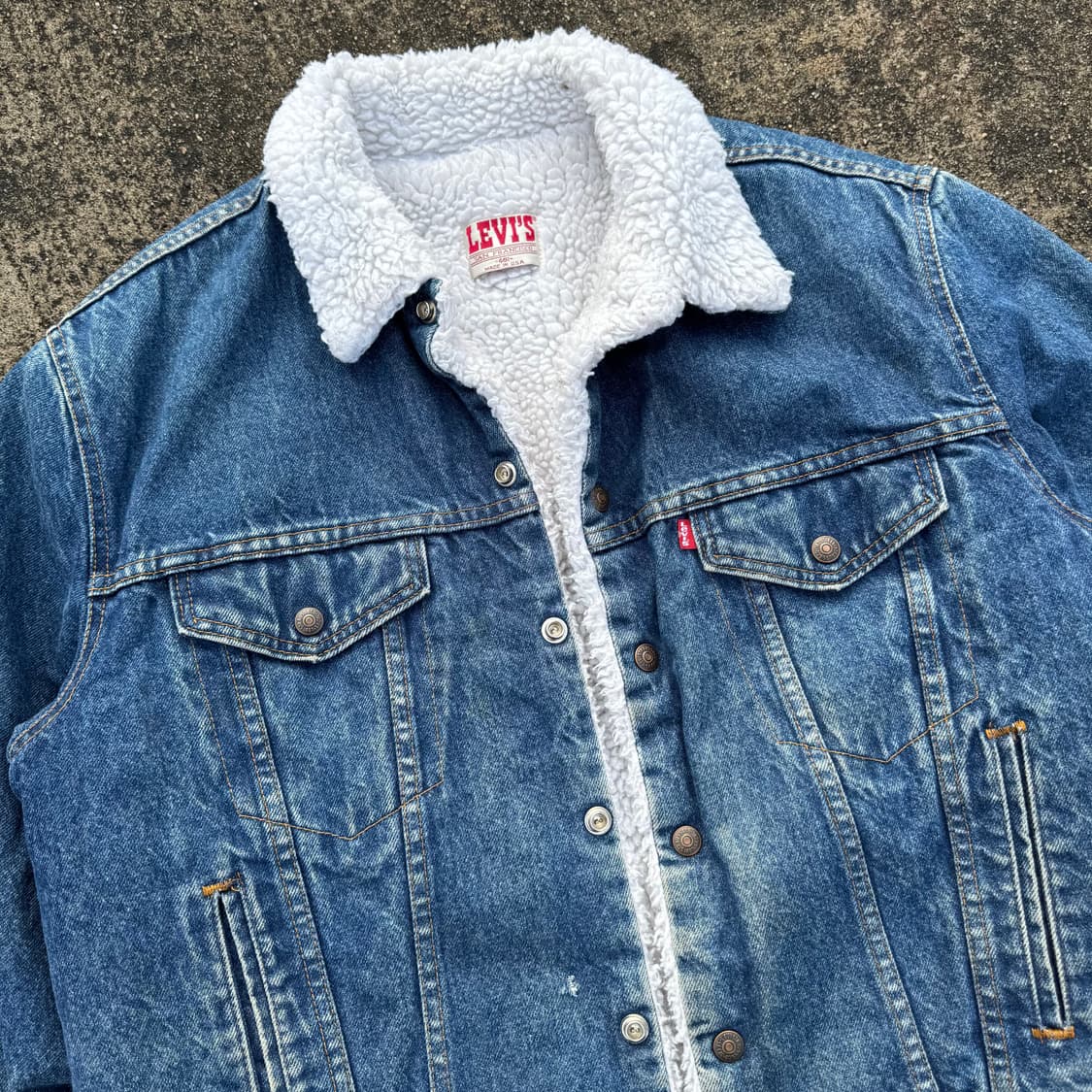 [XL] 80s Levis 리바이스 셰르파 데님 자켓 상품이미지6