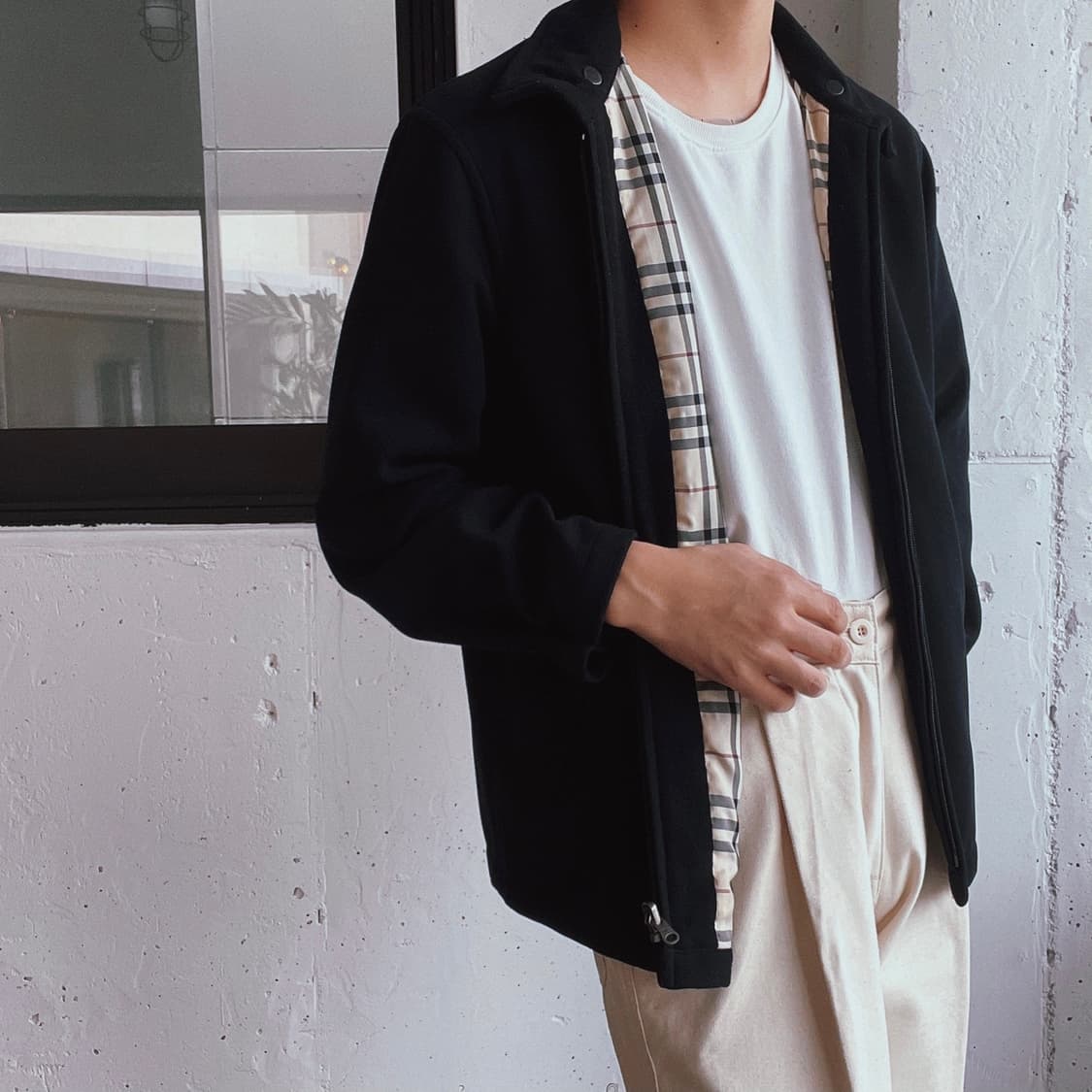 (BURBERRY)버버리 블랙 리비시블 후리스자켓 상품이미지3