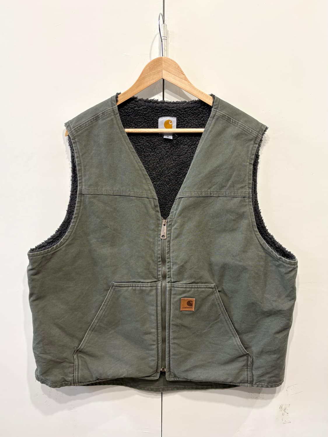 칼하트 V26 덕캔버스 쉐르파 베스트 상품이미지1