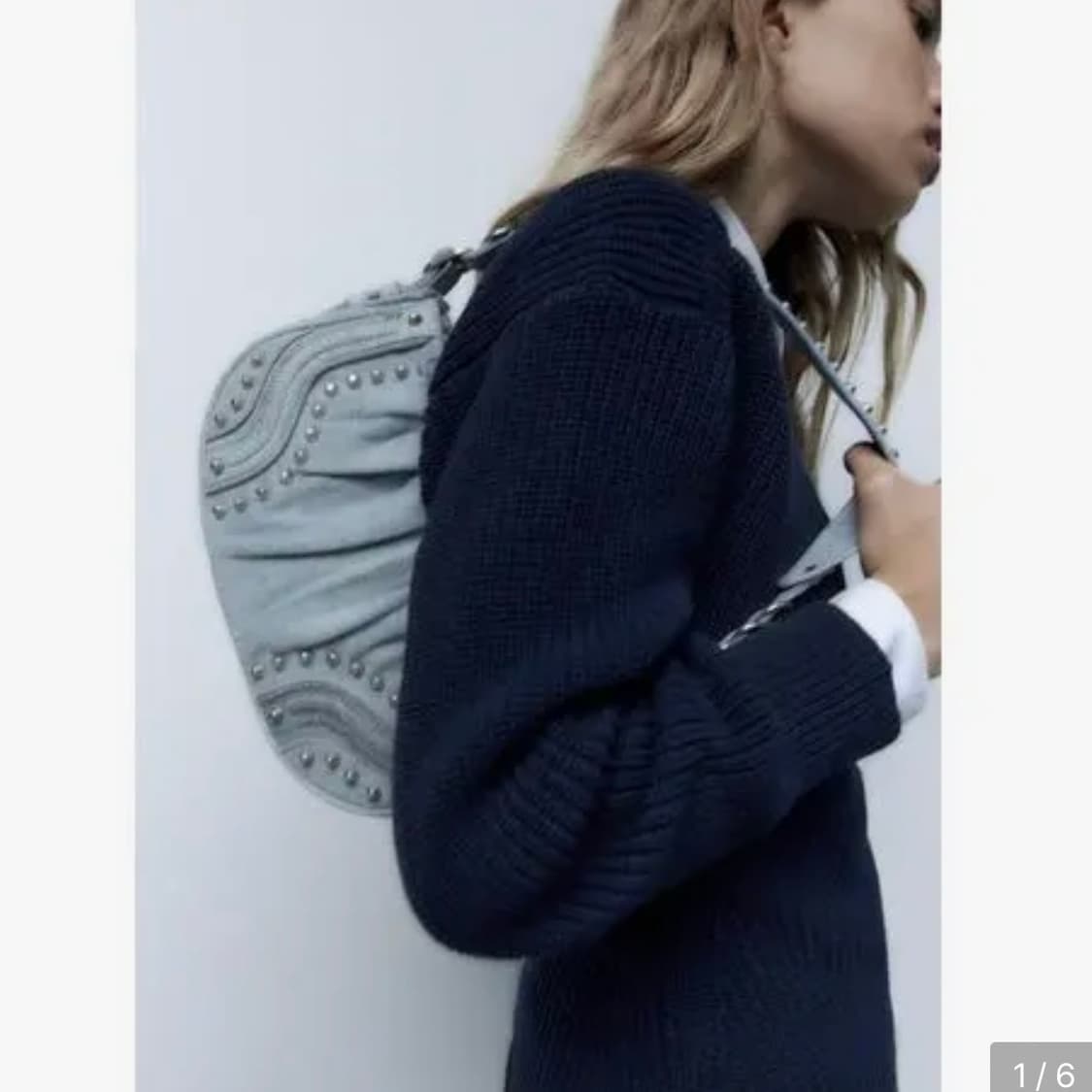 자라 스터드 데님 백 stud denim bag 상품이미지6