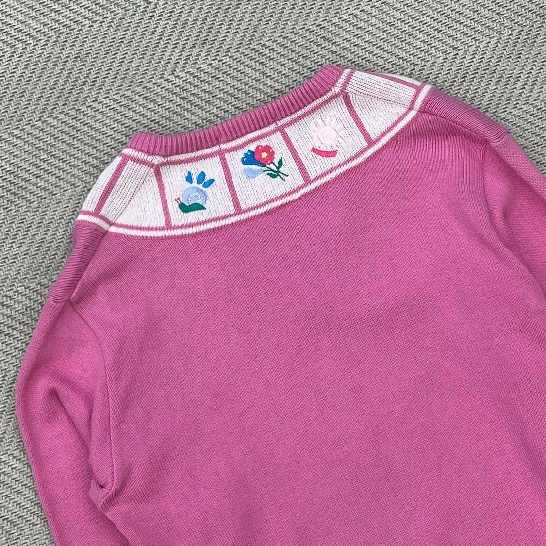 꾸레쥬 플라워 자수 니트 r2760 상품이미지4