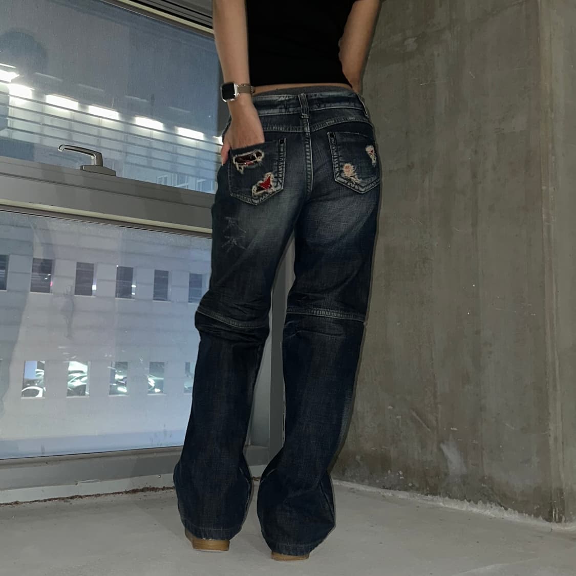 gingerbread fluff denim pants 상품이미지3