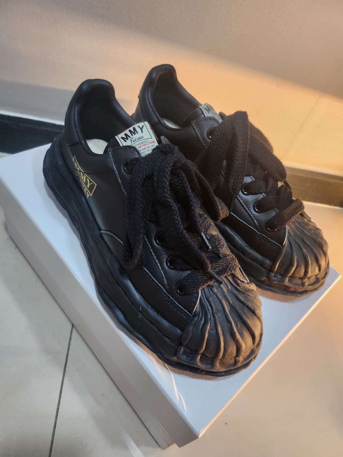 미하라 야스히로 블레이키 레더 올블랙42 상품이미지2