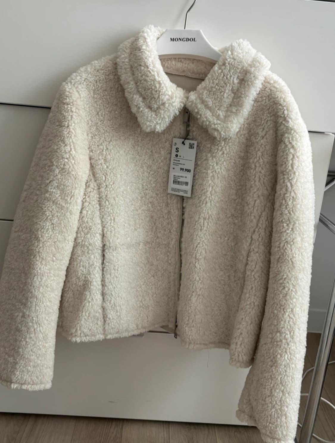 스파오 카라 퍼 숏 자켓 세제품 상품이미지1