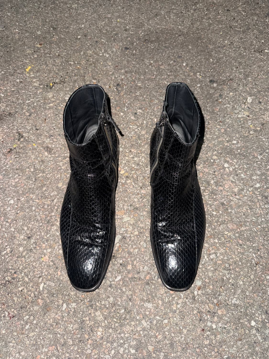 Roberto Cavalli Python Leather Boots 상품이미지2