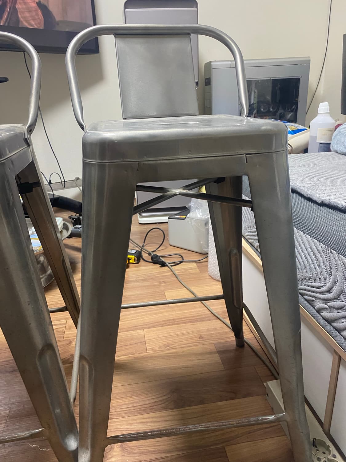 에나무로 빈티지 바 스툴 2개  상품이미지6