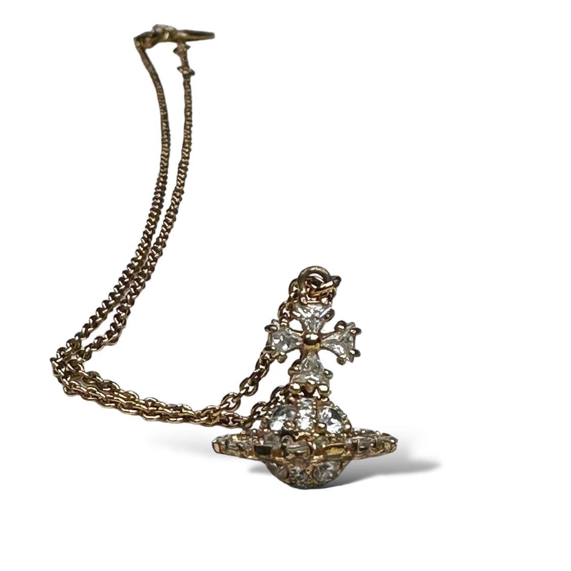 Gold Crystal ORB Necklace 상품이미지2